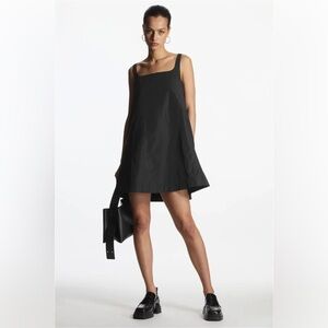 SOLD OUT NWOT COS Contrast Panel Mini Dress in Black